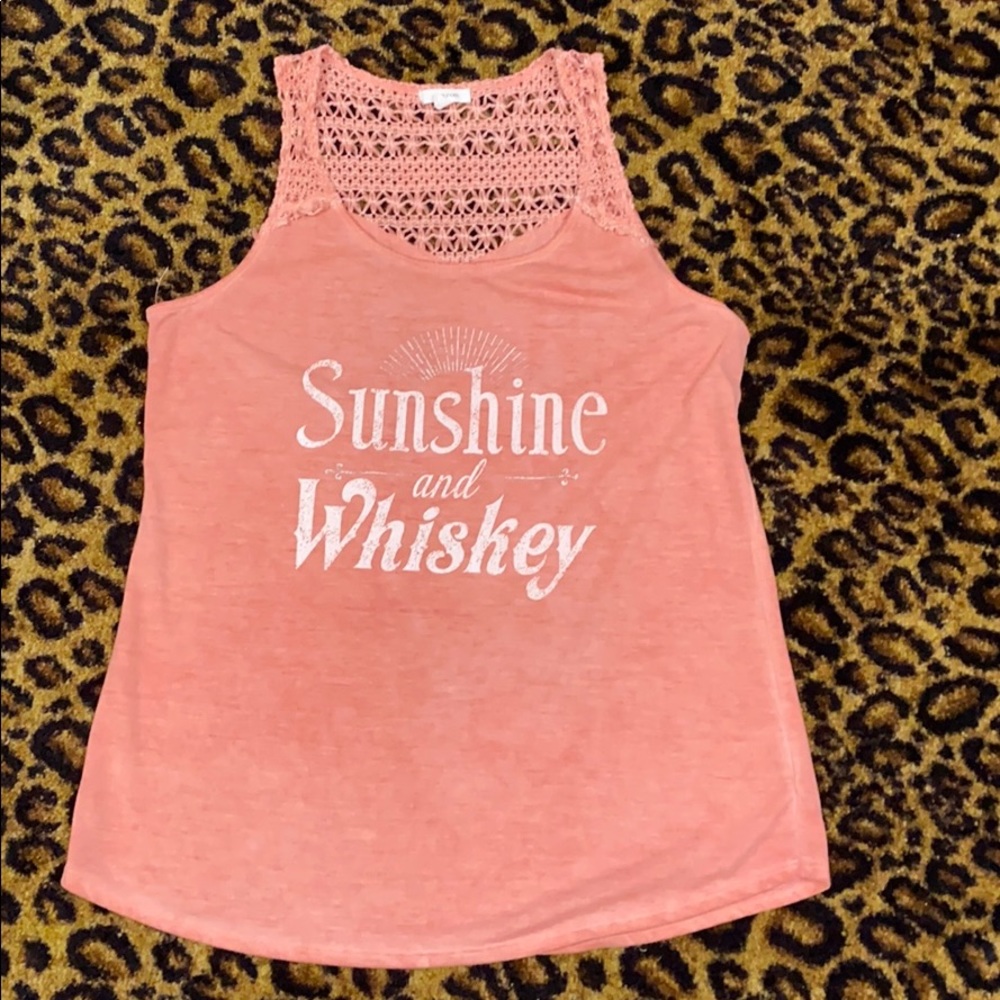 Tank with crochet back